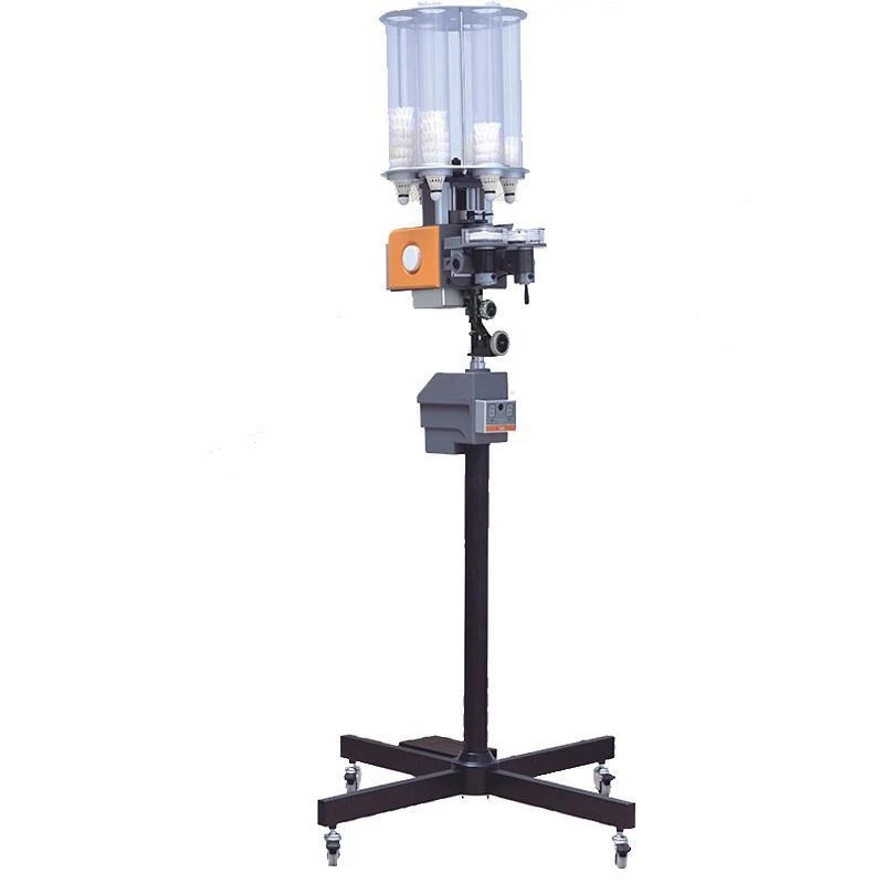 Badminton service machine, service machine, automatic training machine