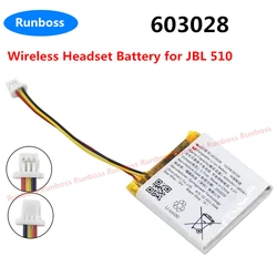 Battery For JBL TUNE 500BT 510BT 510 520BT 603028 Original New 450mAh Wireless Headset Replacement Rechargeable Batteries