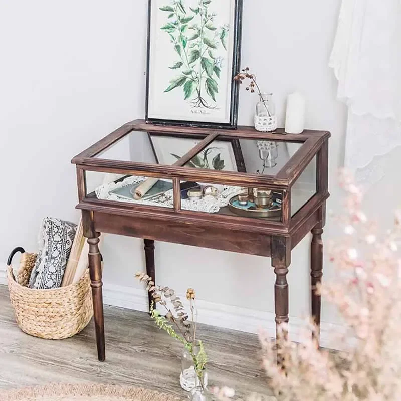 nordic makeup girl dresser eithe glass brown Modern Living Room Dressing Table Bedroom Hotel Wooden
