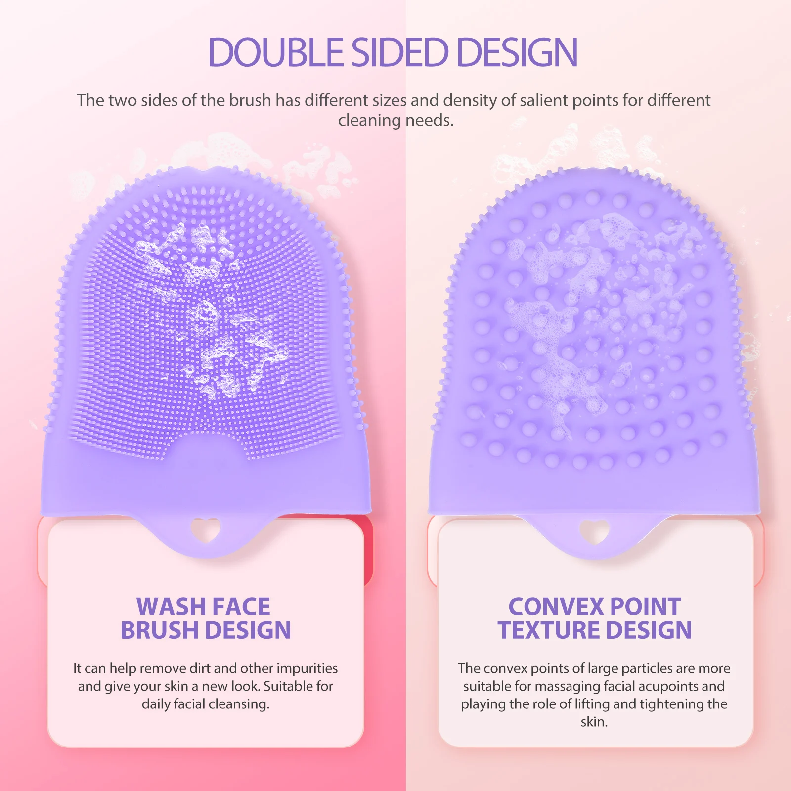 Brosse de nettoyage du visage en Silicone, confortable, nettoyeur en profondeur des pores, brosse de lavage du visage Portable, épurateur du visage