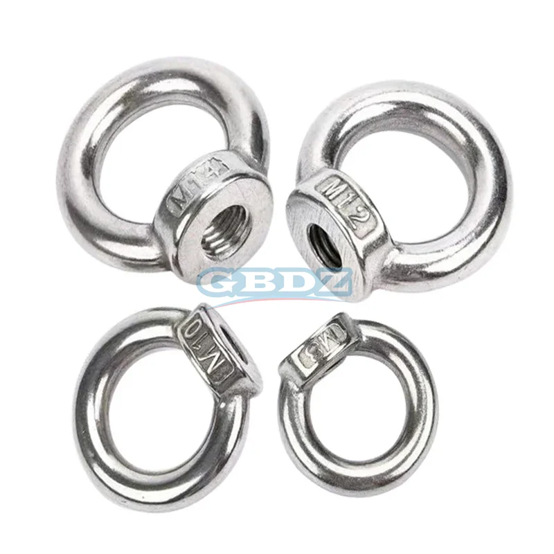 Dado ad anello di sollevamento in acciaio inossidabile 304 di vendita caldo M3-M24 con specifiche multiple adatto per macchinari/navigazioni/construzioni