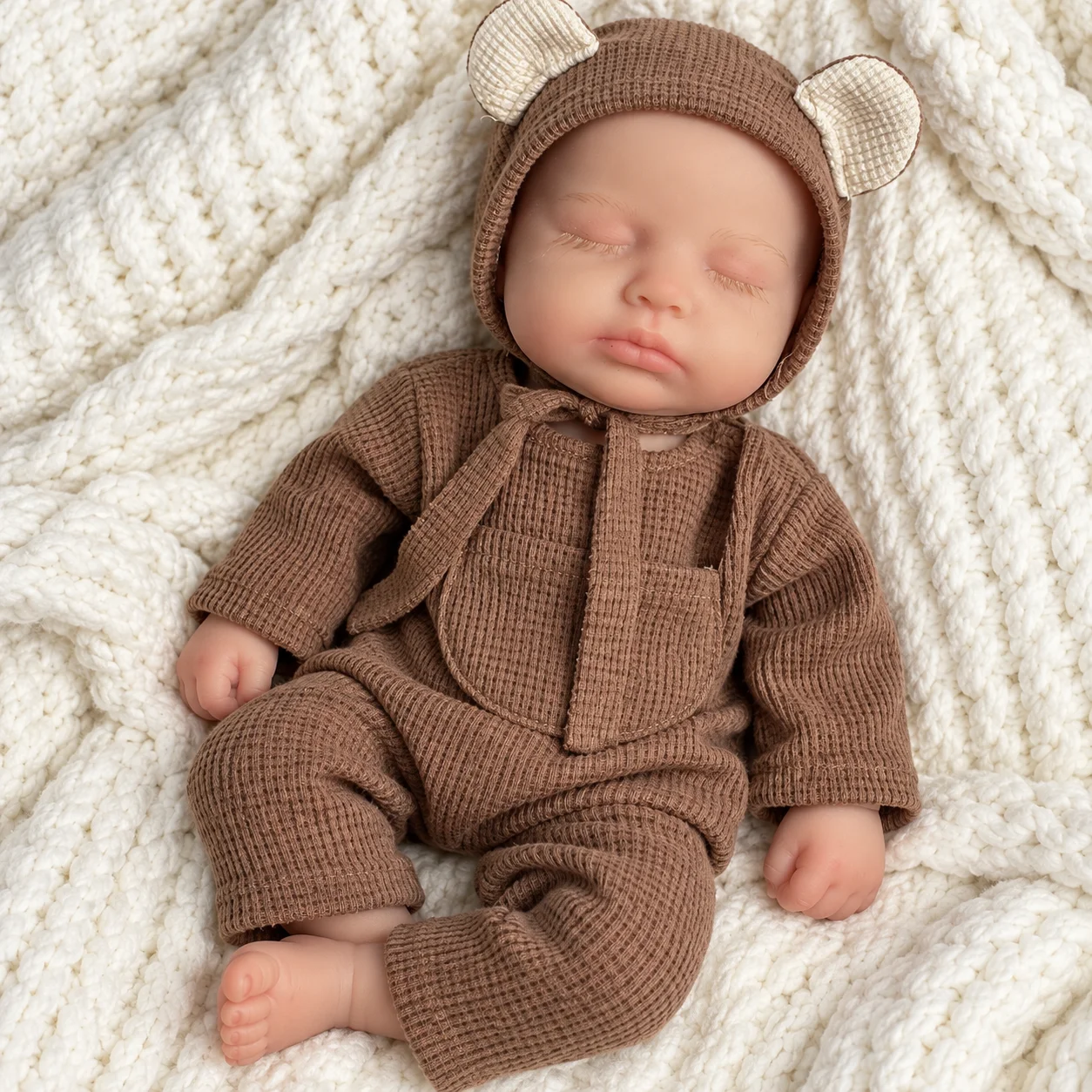20 Inch Reborn Baby  Doll Full Body Silicone Soft Realistic Newborn Doll for Adult Collectors Birthday Gift Christmas Gift
