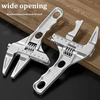 16-68mm Universal Repair Set Bathroom Hand Tools Large Opening Pipe Wrench Nut Key Adjustable Spanner Bathroom Repair Tool