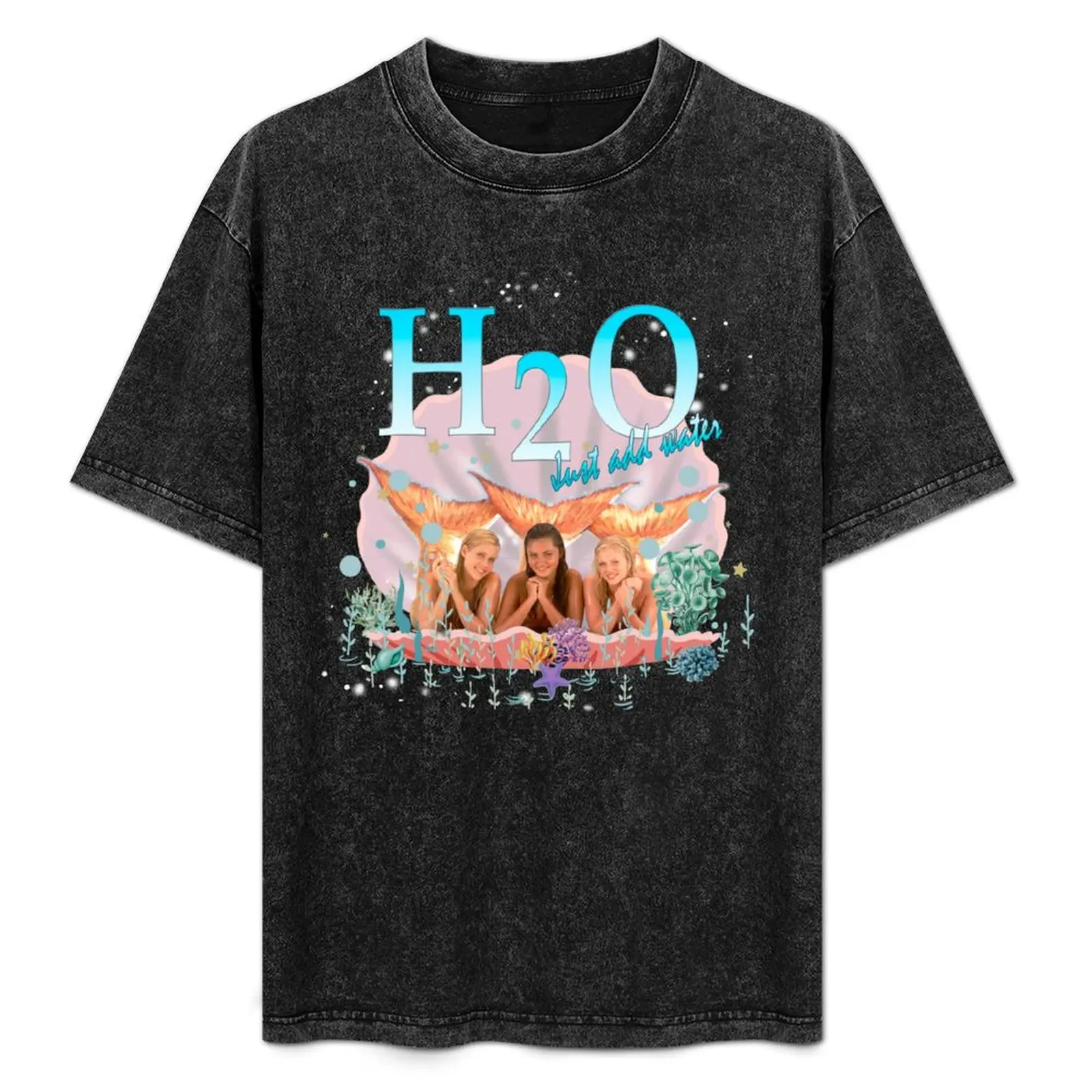

H2O T-Shirt Art Pattern Printed Casual Top