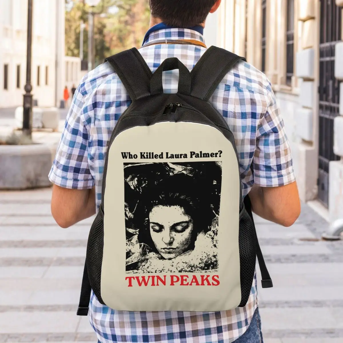 Twin Peaks Movie Who Killed Laura Palmer Backpack Student Boys Girls BookBag School Bag Computer Shoulder Bags