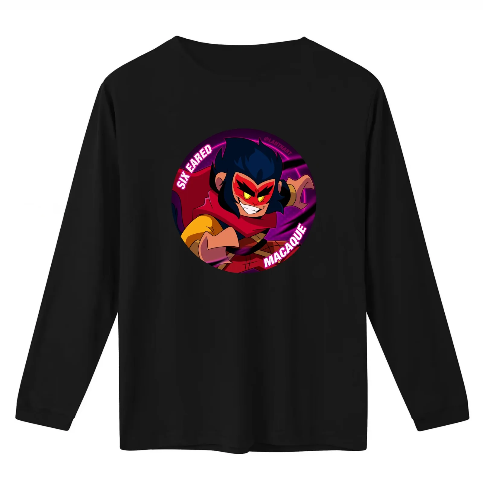 macaque T-Shirt Summer Casual Cotton Tee Oversized Streetwear Tops Vintage Graphic Print Loose Fit Short Sleeve 100% Cotton