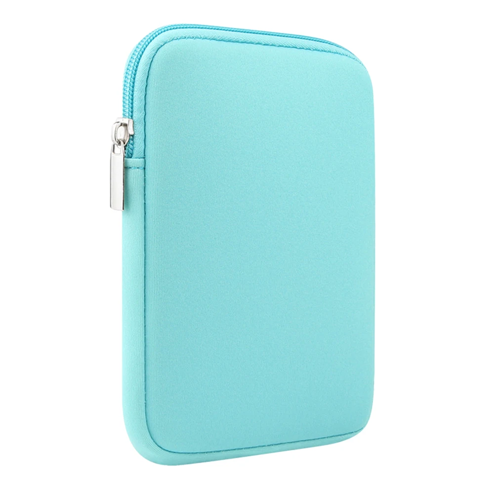 

3 Case Ereader Protective Cover Mint Green Zipper Ebook Reader Bag Slim Portable Travel Sleeve Dirtproof Inner