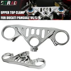 For DUCATI PANIGALE V4 V4S V4R SP 2018-2022 Motorcycle Accessories Top Triple Clamp Tree Front Upper Fork Silver Aluminum Alloy