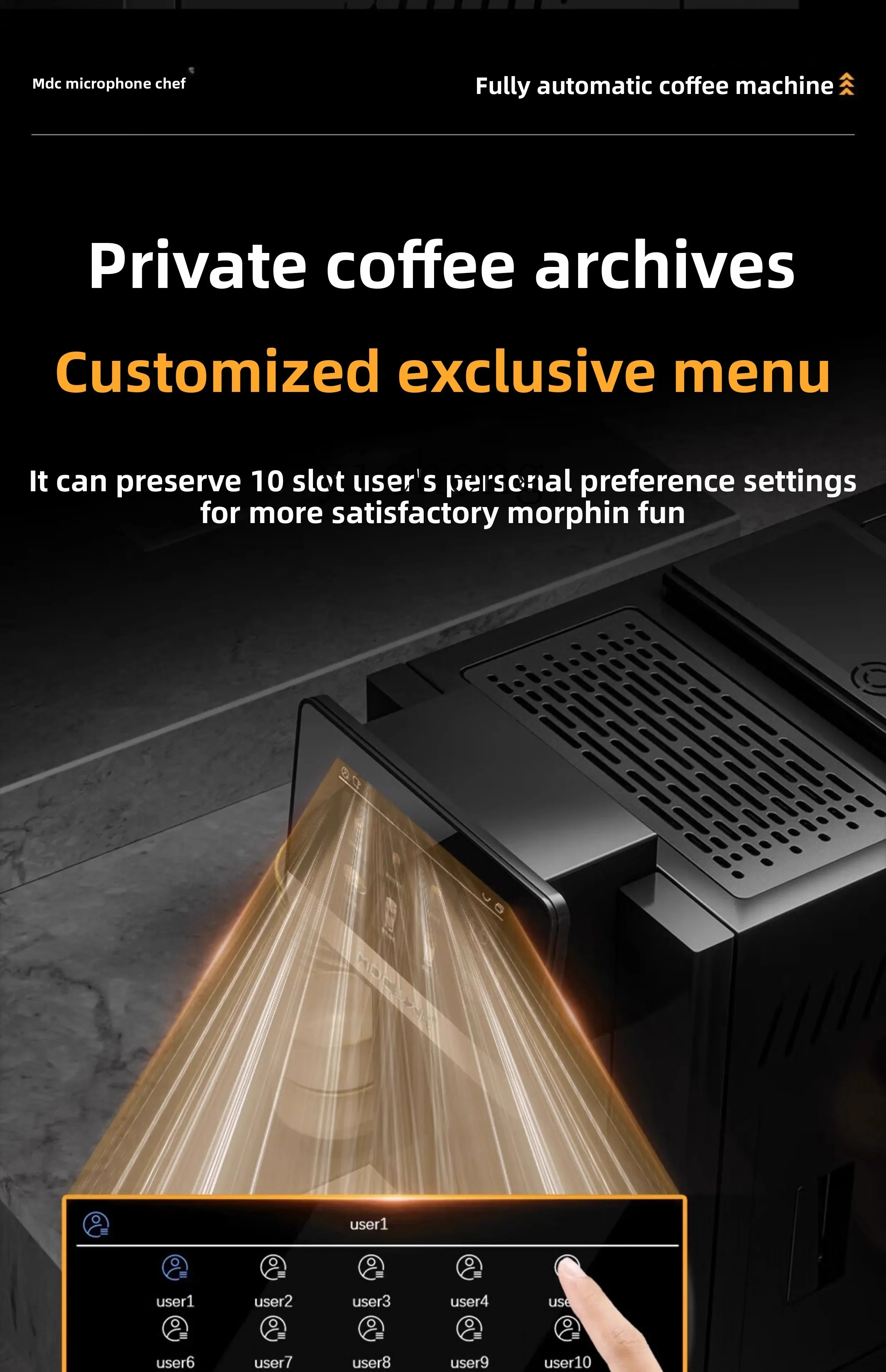 22CC Automatic Coffee Machine Commercial Fresh Grinding Italian Brewing Grinder Office American Extraction