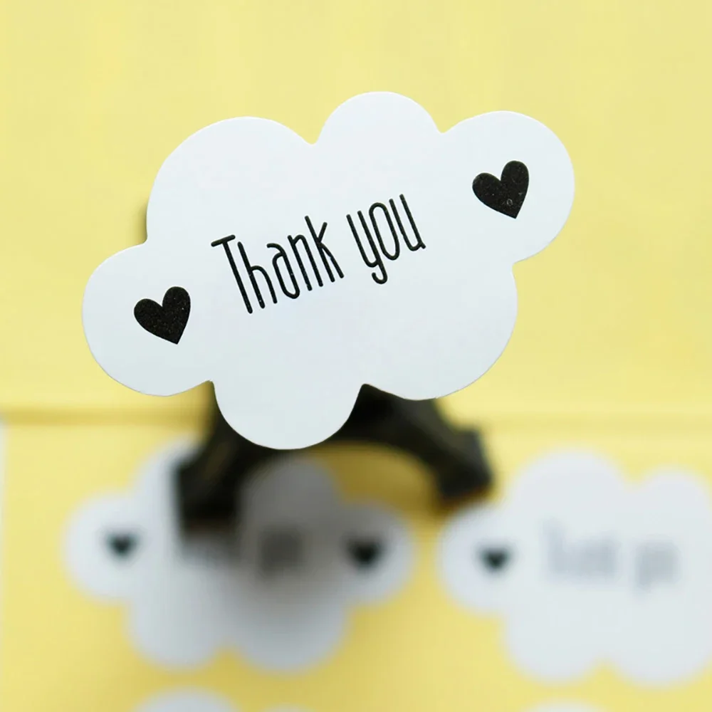 120PCS Clouds Thank You Stickers for Envelope Seal Labels Gift Packaging decor Birthday Party Scrapbooking Stationery Sticker