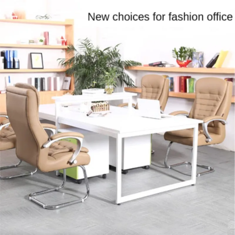 Kanbani Cowhide Leather Computer Chair Home Reclining Boss Chair Conference Swivel Seat Stool Freeshipping