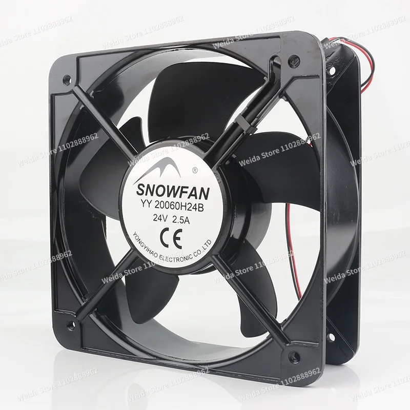 New SNOWFAN YY20060H24B 24V 2.5A 20CM DC  20060 200X200X60MM 20CM High Performance Large-Airflow Cabinet Fan
