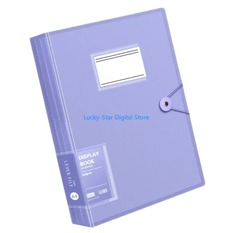 

N7MC 80 Pockets Document Display Folder Letter Size Display Book Presentation Folders