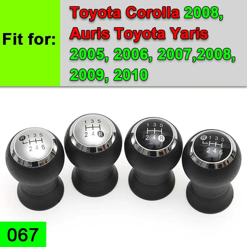 Car Gear lever shift knob For Toyota Corolla Auris Yaris Lever Shift Lever AYGO RAV4 Yaris VITZ 5/6 Speed Shift Knob Gear Knob