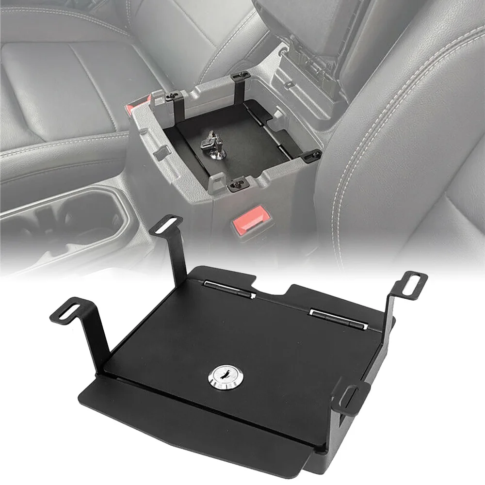 Interior Console Armrest Box Anti-theft Lock for Jeep Wrangler JL Gladiator JT 2018-2022 with 2pcs Keys