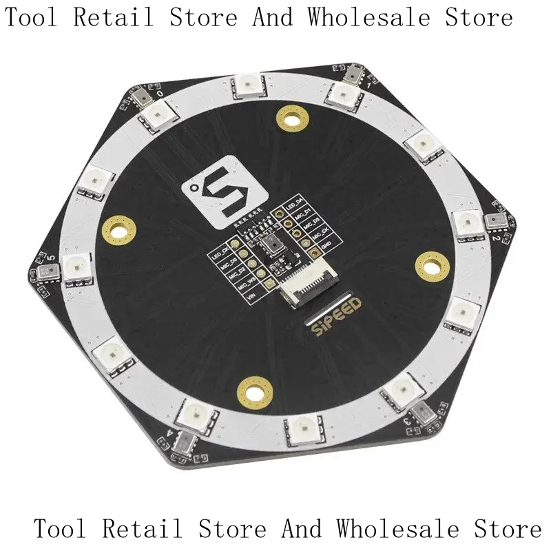 And Module Mic6 Microphone Array Expansion AI Voice Recognition Sound Source Location System