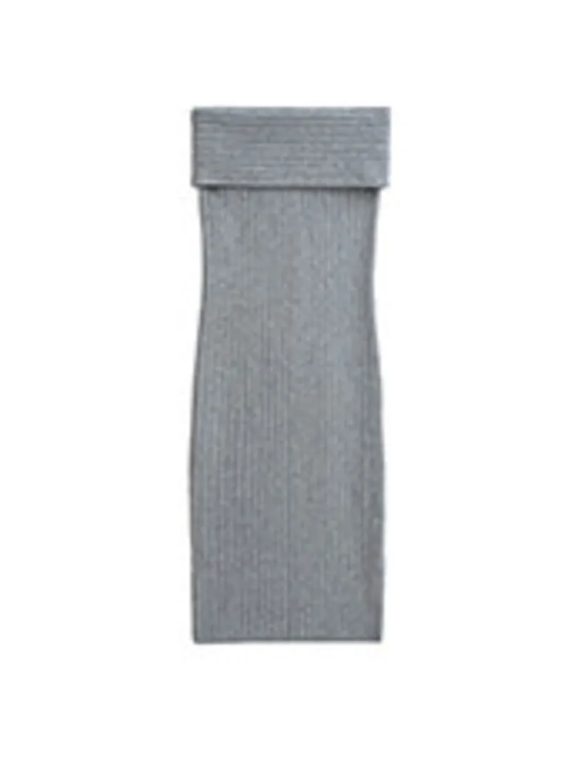 Mature Style Pure Desire Sexy Double Layer Turn Waist Slim Fit Slimming Knitted Bodycon Midi Skirt Long Skirt Fashion  FTB5