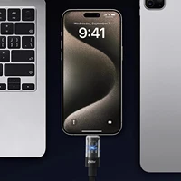 Câble de charge USB Type C en Nylon 240W, très rapide, pour Samsung, Xiaomi, Huawei, Honor, affichage numérique LED, cordon de données 5