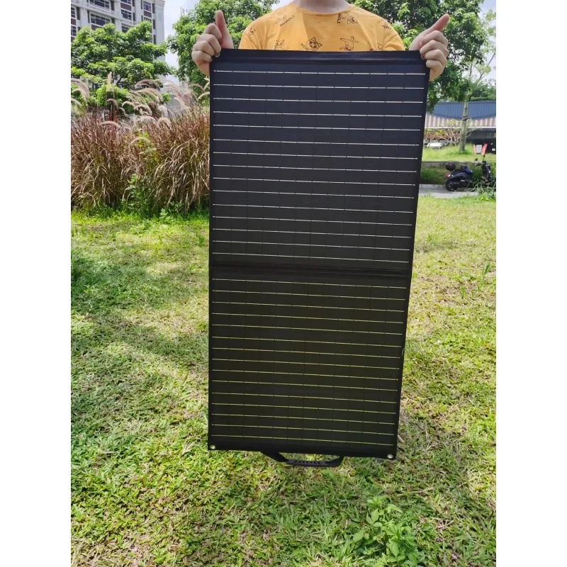 Outdoor solar folding single crystal 300w400w500w high-power mobile power portable charging board