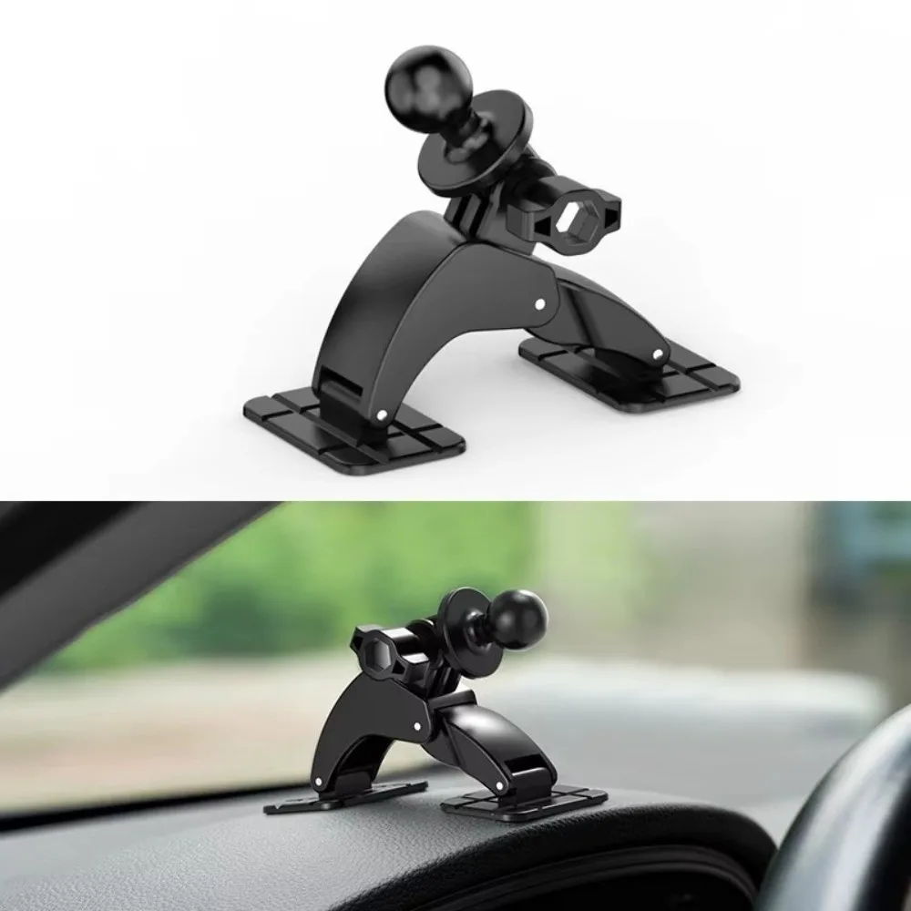 17mm Ball Head Car Mount 360 Degree Rotation Dual Adhesive Base Cellphone Support Bracket Self Adhesive Adjustable Mount