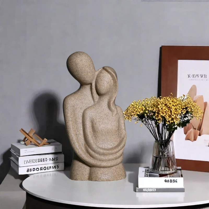 

Украшение из смолы для пары в скандинавском стиле, креативный теплый исцеляющий подарок на День святого Валентина