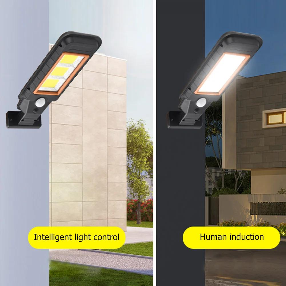 LED Wireless Remote Control Solar Street Light Outdoor Waterproof Wall Lamp Human Body Induction Garden Light Solar Street Lamp