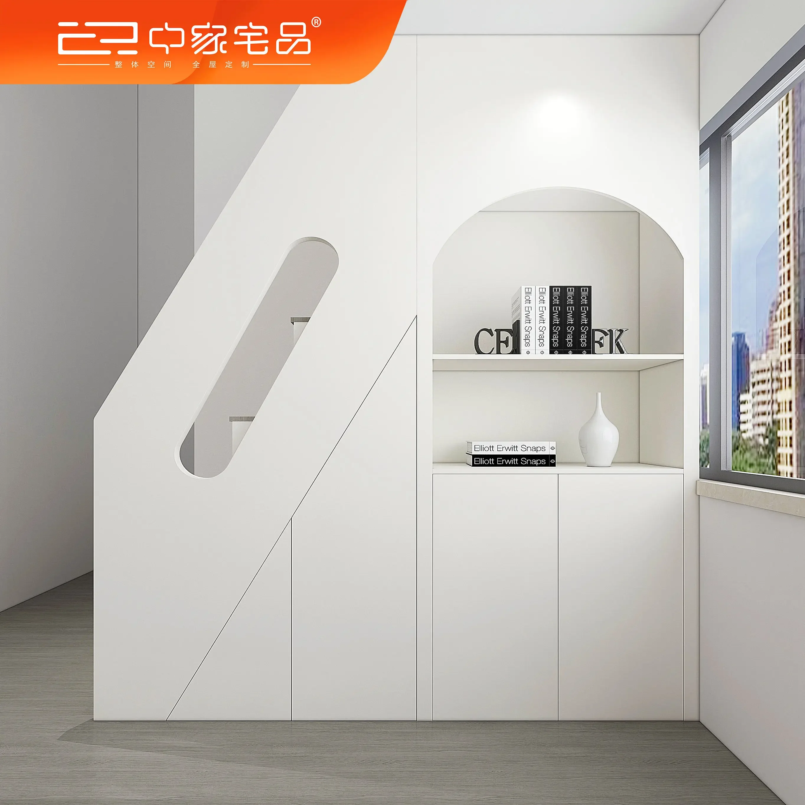 Wabi Stillwind Ultra-short floor space duplex loft home staggered stairs customization can be customized ladder cabinet locker