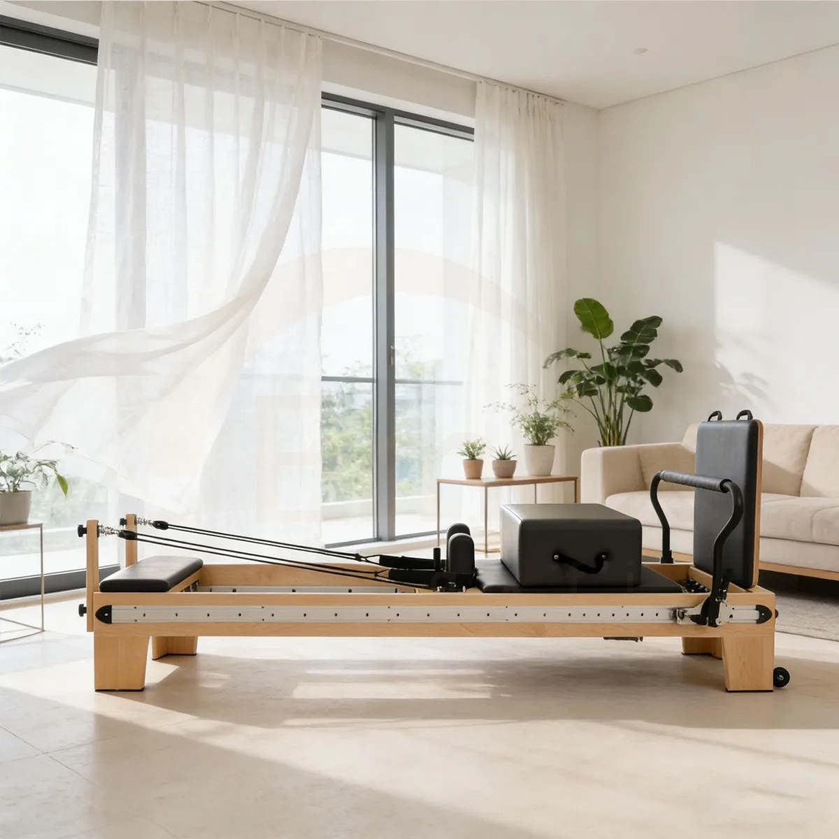 v*-Modular Design Wooden Pilates Full-track Advanced Manufacturing Technology Maple Pilates Unlocking More Training Poses
