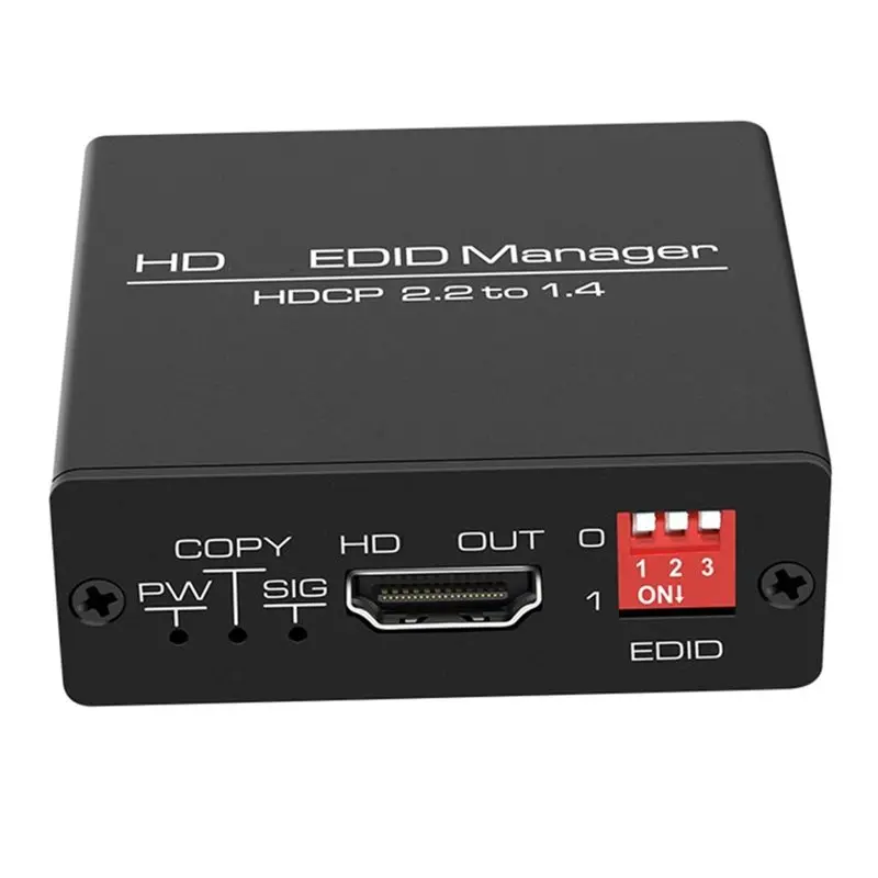 [NEW!】 EDID Manager 4K 60Hz -EDID Feeder Emulator Emulation EDID Issues 2.0 Converter EU Plug Compatibility