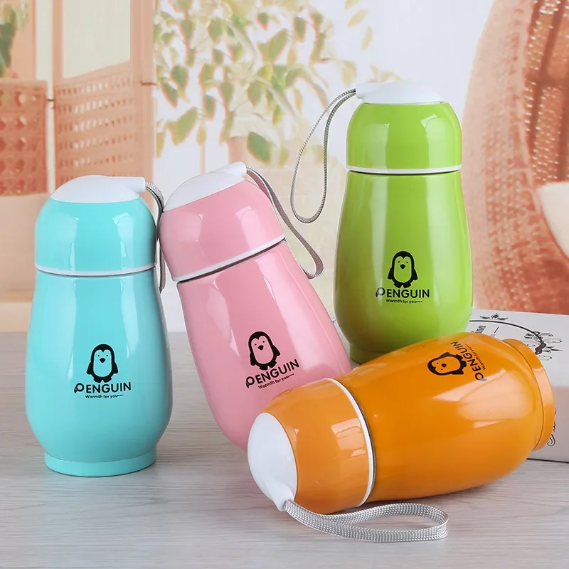 Mini Cute Coffee Vacuum Flasks Thermos Stainless Steel Travel Drink Water Bottle Thermoses Cups and Mug Children\'s Insulated Cup