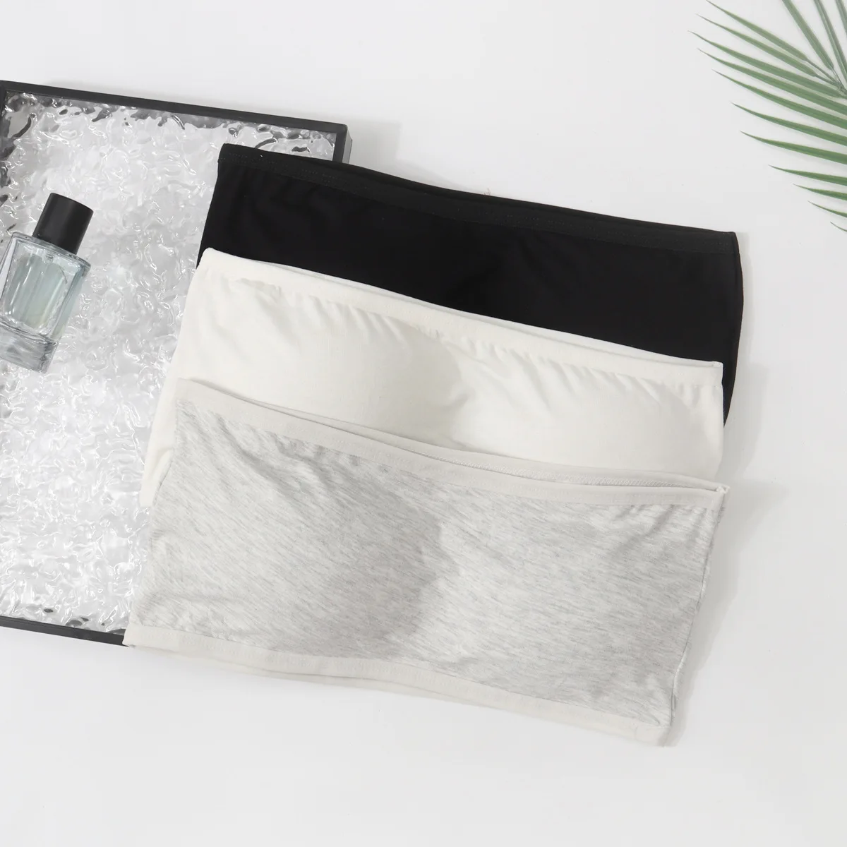 3 Stück Mädchen-Modal-BH ohne Träger, nahtloser Crop-BH für Schülerinnen, weicher BH für Damen, Unterwäsche für Schülerinnen der Mittel- und Oberstufe – Detail 7