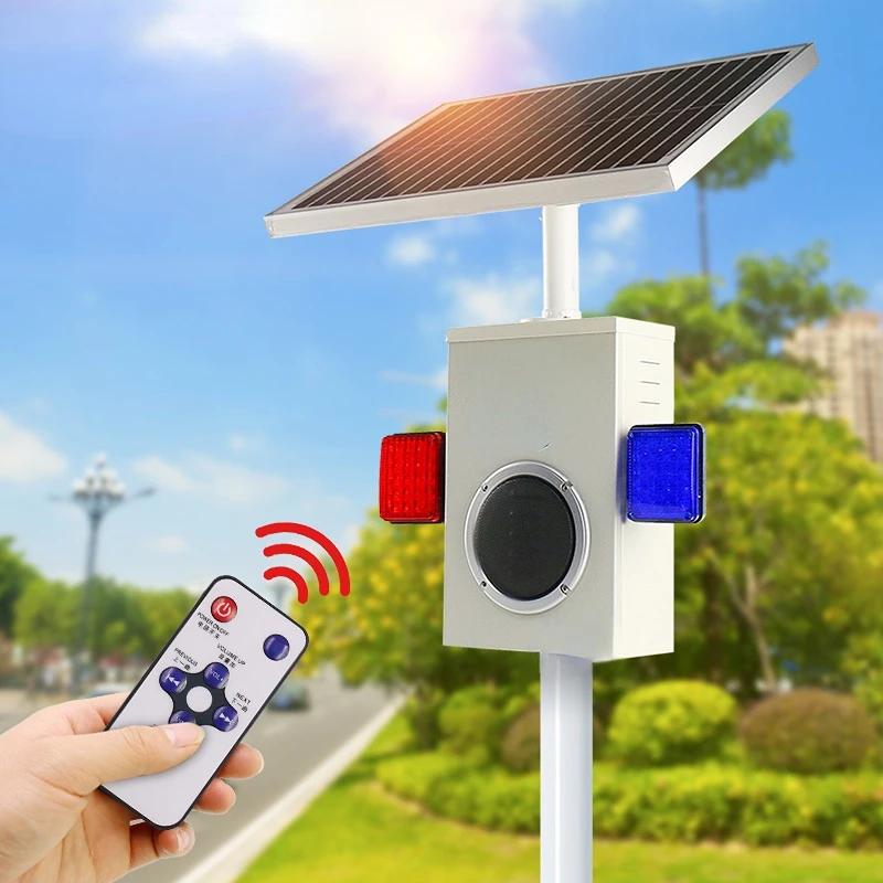 Ip65 Waterproof PIR Sensor Solar Alarm Light Wireless Security Alarm System