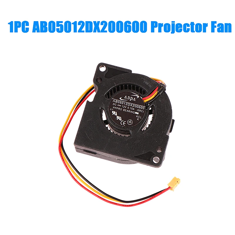 1Pcs For AB05012DX200600 Projector Blower Fan DC12V 0.15A 3Wires Gale Volume Projector Turbo Blower Cooling Fan