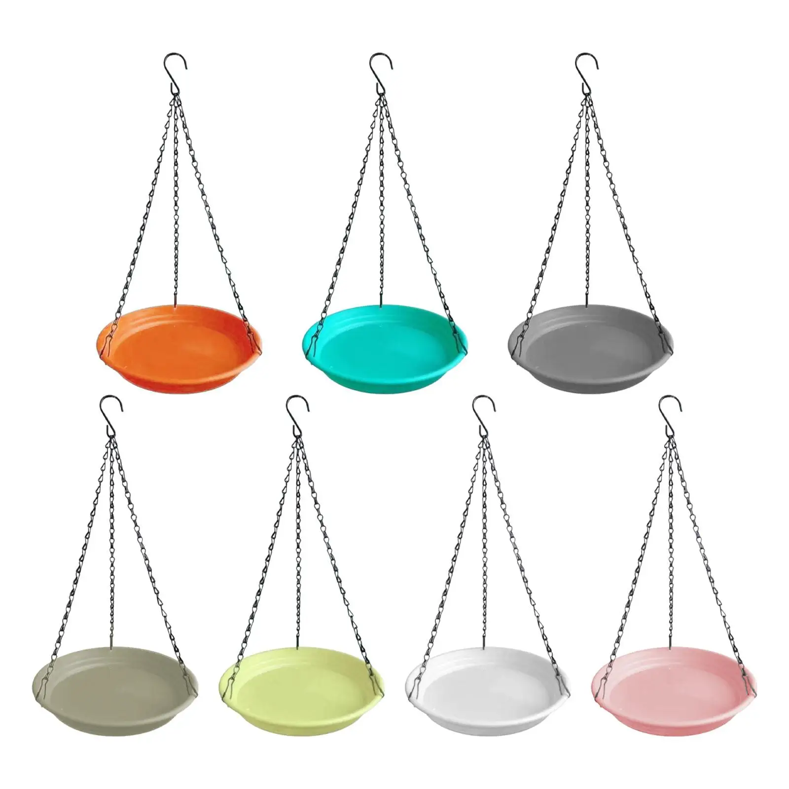 

Birds Feeder and Birdbath Bowl Sturdy Bird Food Tray for Trees Backyard Yard