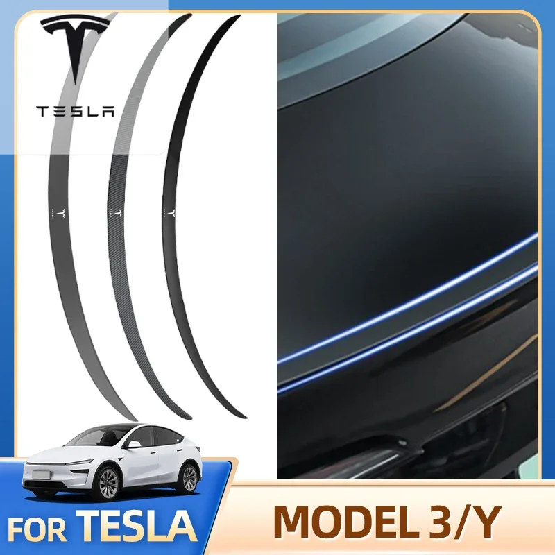 

Для Tesla Model Y Model 3 2020-2026 вакуумная формованная высокопроизводительная фиксированная наклейка из углеродного волокна для внешнего автомобиля, модификация автомобиля