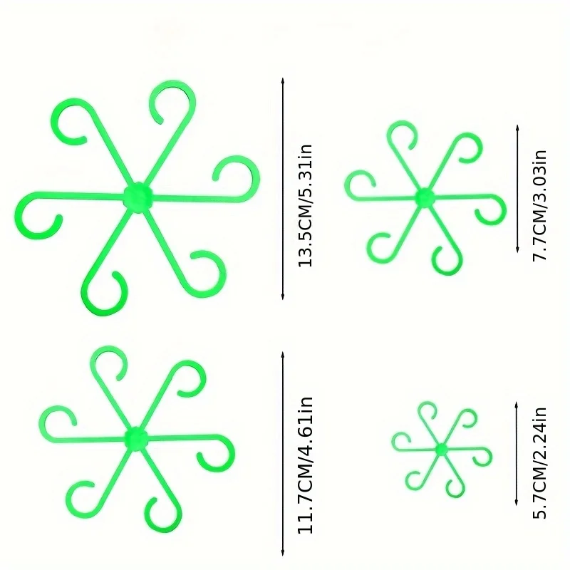 Plant Stem Support Clips, Flower Stem Gathering Frame, Support Fixer - Anti-Toppling, Hydroponic Branch Fixing Pot Rack ,garden