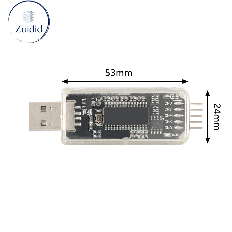 NanoDLA Logic Analyzer SCM ARM FPGA Debugging Tool Protocol Analysis 24MHz Sampling Rate 8 Channels Open Source Sigrok PulseView