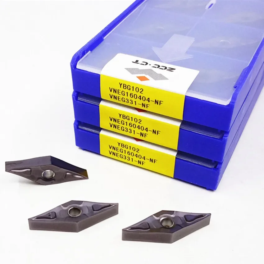 

VNEG160404-NF YBG102/VNEG160404-NF YBG105/VNEG160404-NF YBG212 VNEG331 ZCC.CT CNC carbide inserts For Superalloy，titanium alloy