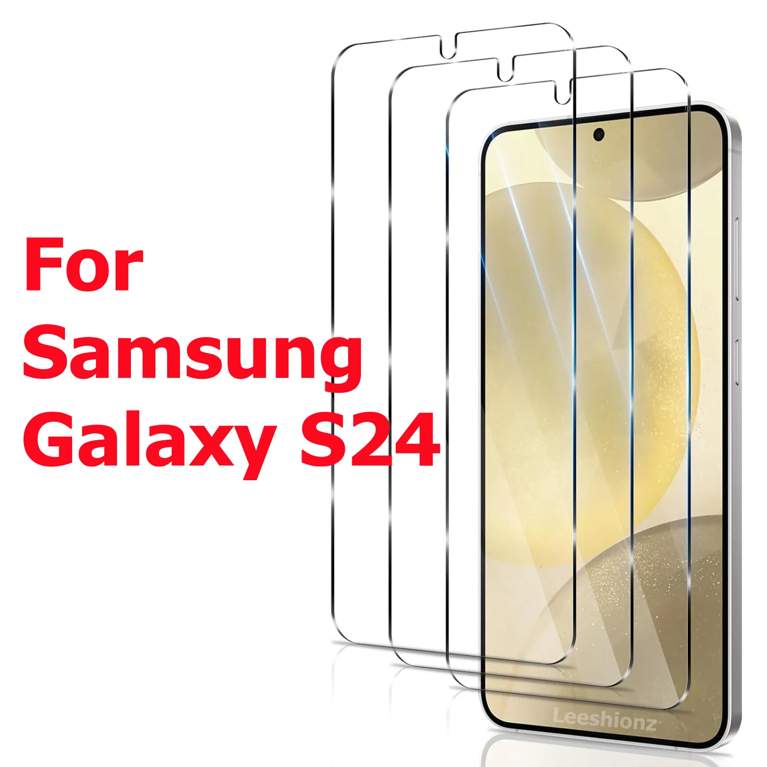 Screen Protector For Samsung Galaxy S24 Tempered Glass 9H Transparent Clear Anti Scratch