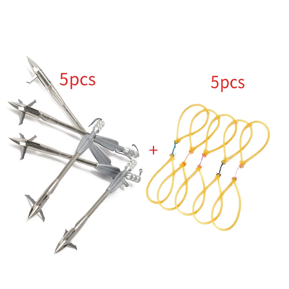 

Рыбий дротик из нержавеющей стали с хвостовым крылом, 3 зубца, три зубца, стрельба из рогатки, рыбные стрелы, голова пули, дротик летающей акулы