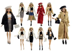 1 Set Cloth Doll Accessories Fashion Model Casual Wear Cool Clothes+Shoes for 11.5 Inch 30cm Doll Kids or Birthday Gift