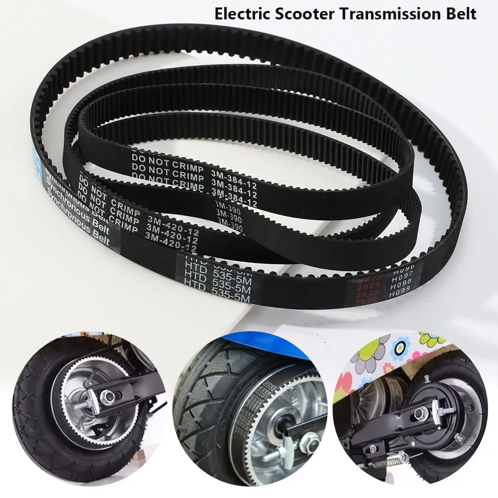 Electric Scooter 3m 384 12 Transmission Belt Timing Belts HTD 3m-384-12 5M-535-15 Rubber Drive Stripe E-scooter Hoverboard Parts