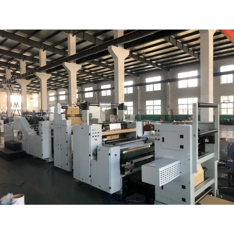 Fully Automatic Higher Efficiency Simple Machine To Make Shopping Paper Bag High Quality Kraft Food Paper Bag Making Machine