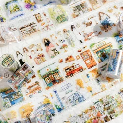 1pcs/1lot Decorative Adhesive Tapes Moonlight Schumann Decorative Scrapbooking Paper Japanese Stickers