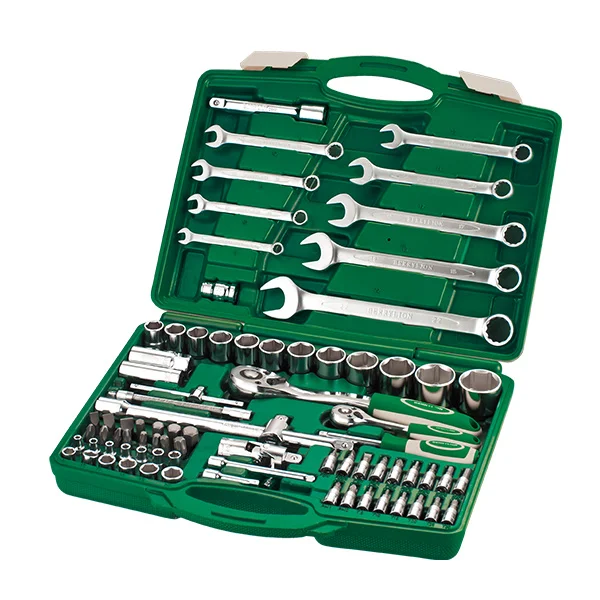 82PCs Socket Wrench Tool Set Box CR-V Hardware Tool Kits Herramientas Ferramentas Car Repair Hand Tools