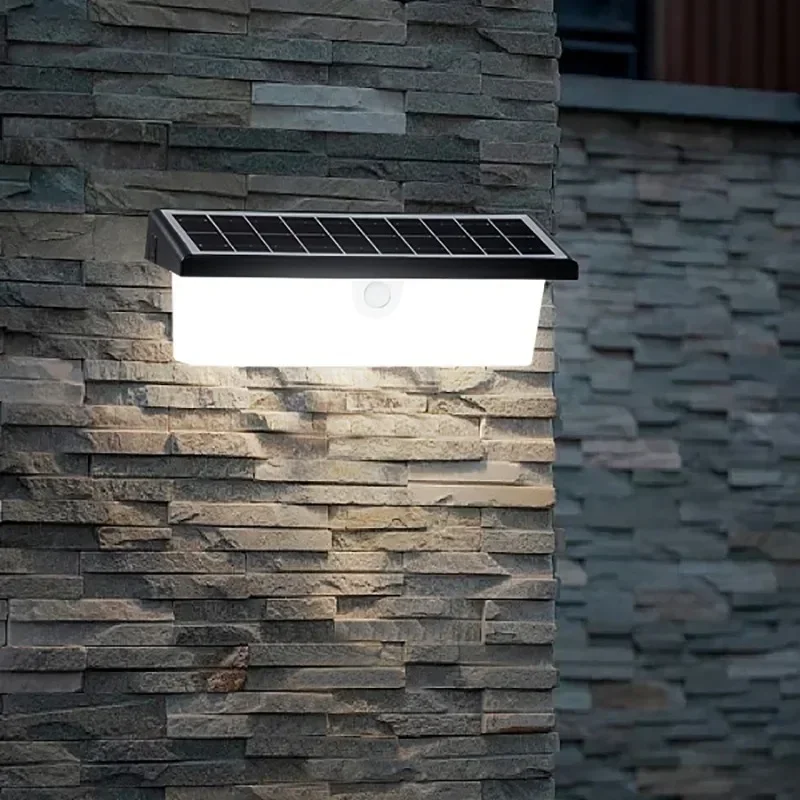LED Motion Sensor Solar Lights Outdoor for Garden Outdoor Solar Lights Waterproof Solar Powered Led Outdoor Lighting Wall lamp