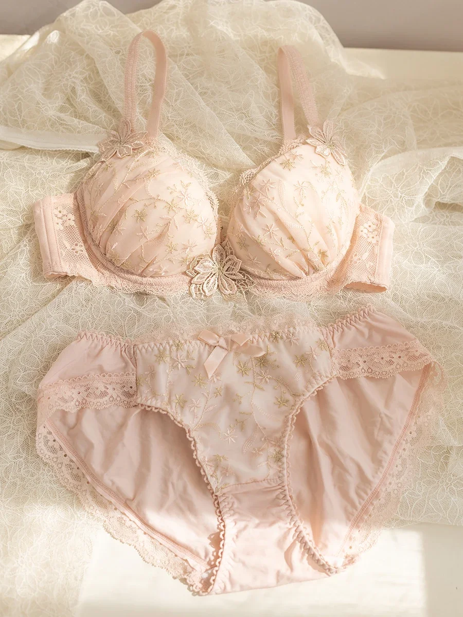 embroidery-flowers-lingerie-with-underpants-suit-women-lace-girls-sexy-sweet-underwear-bra-set-with-steel-ring-thin-bralette