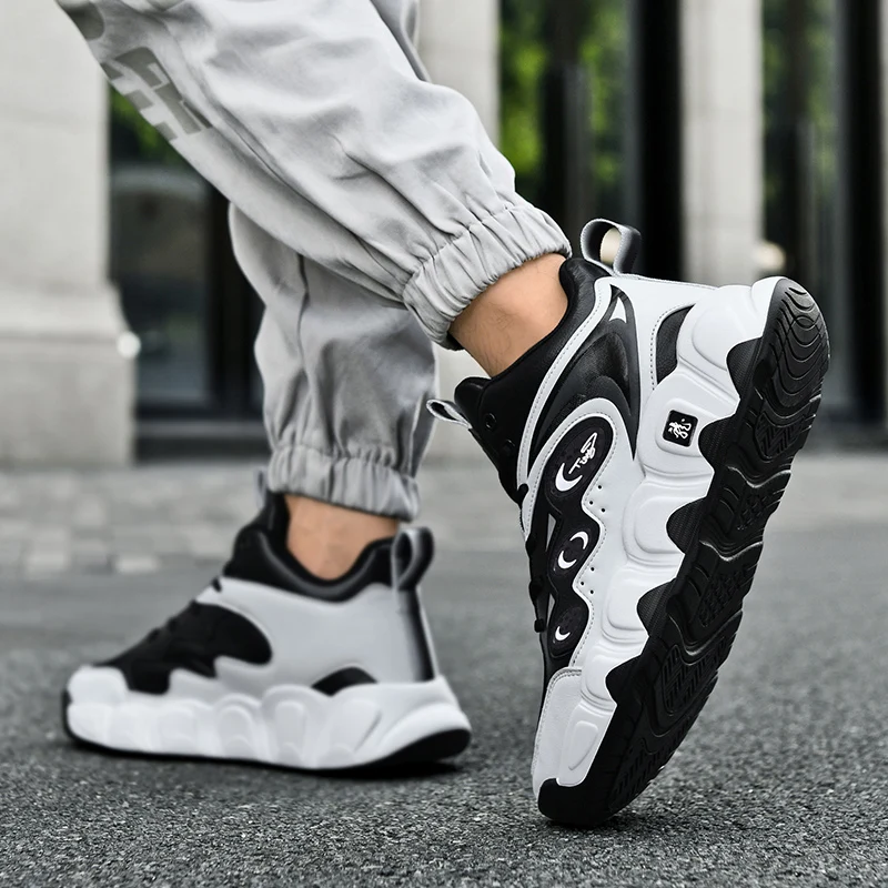 남성용 겨울 부츠 따뜻한 방수 미끄럼 방지 플러시 스니커즈 신발 - 겨울 슬리퍼 남성 테니스 부츠