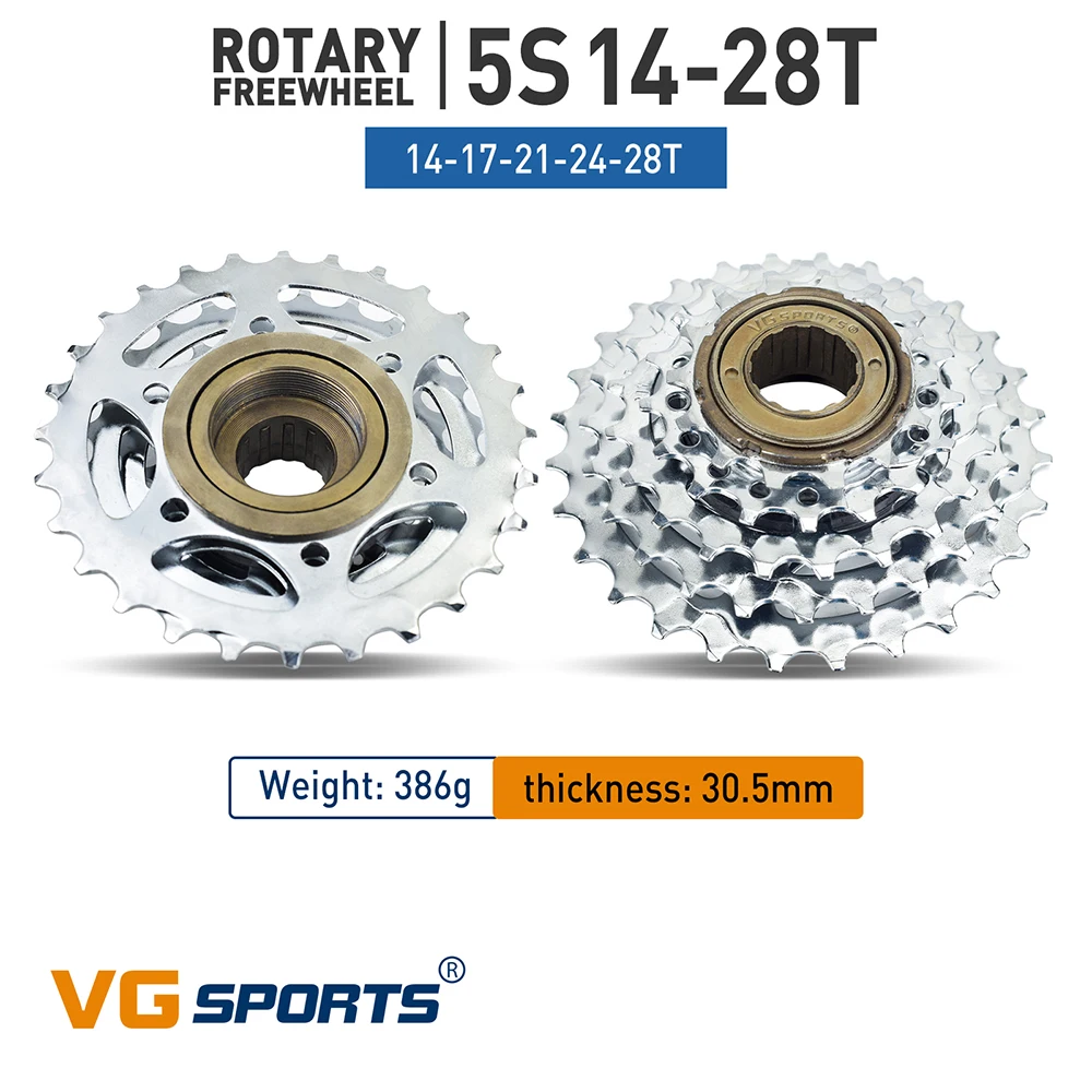 1 Stück VG Sports Bike Kettenrad 5/6/7/8/9/10/11-Gang Gewinde-Freilauf 14-28T 13-28/32T 11-32/36T Zahnräder kompatibel mit Rotary-Naben – Detail 12