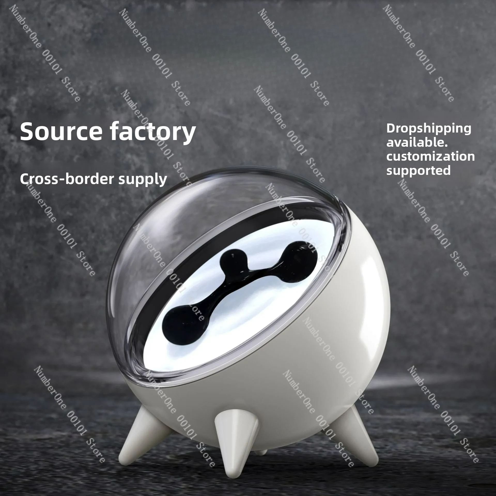 Portable charging model, round ball magnetic fluid pickup rhythm light, home decoration, creative table gifts